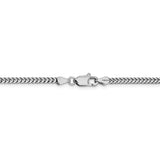 14k WG 2.3mm Franco Chain-WBC-WFRA070-18