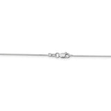 14k WG .7mm Box with Spring Ring Clasp Chain Anklet-WBC-WLB050-10
