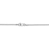 14k WG 1.3mm Box Chain-WBC-WLB125-20