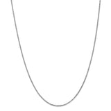 14k WG 1.3mm Box Chain-WBC-WLB125-28