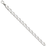 14k White Gold 9mm Hand-Polished Anchor Link Bracelet-WBC-LK101W-8.5