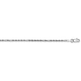 14k White Gold 1.8mm D/C Milano Rope Chain-WBC-WMIL030-20