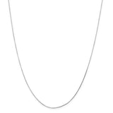 14k WG .7mm Octagonal Snake Chain-WBC-WOS060-24