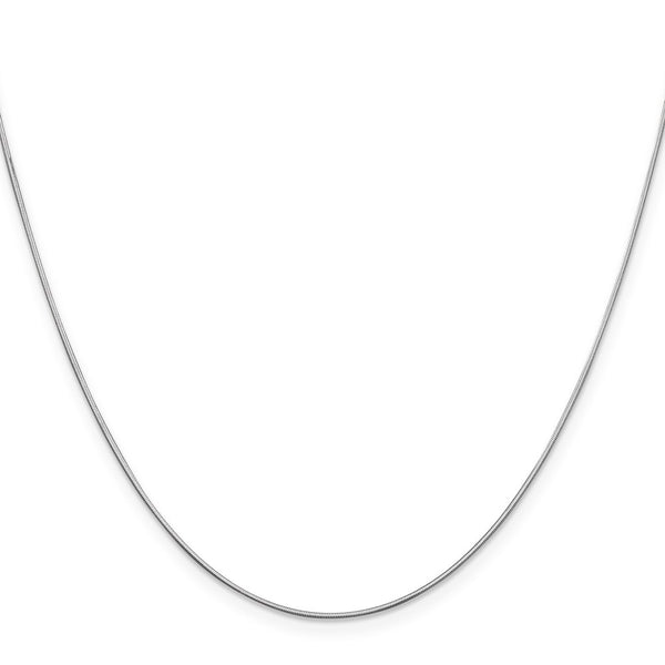 14k WG .8mm Octagonal Snake Chain-WBC-WOS080-16