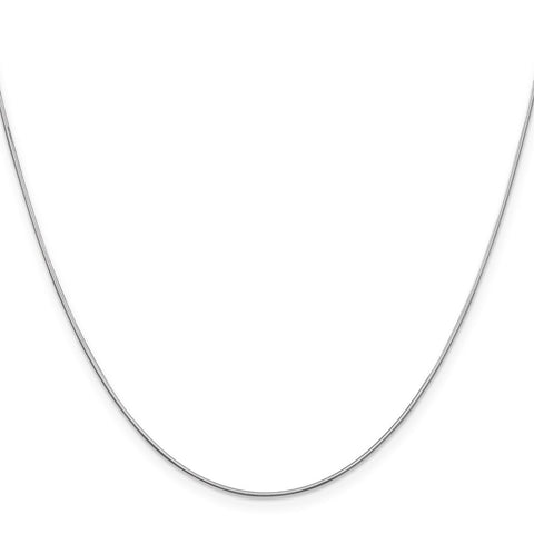 14k WG .8mm Octagonal Snake Chain-WBC-WOS080-16