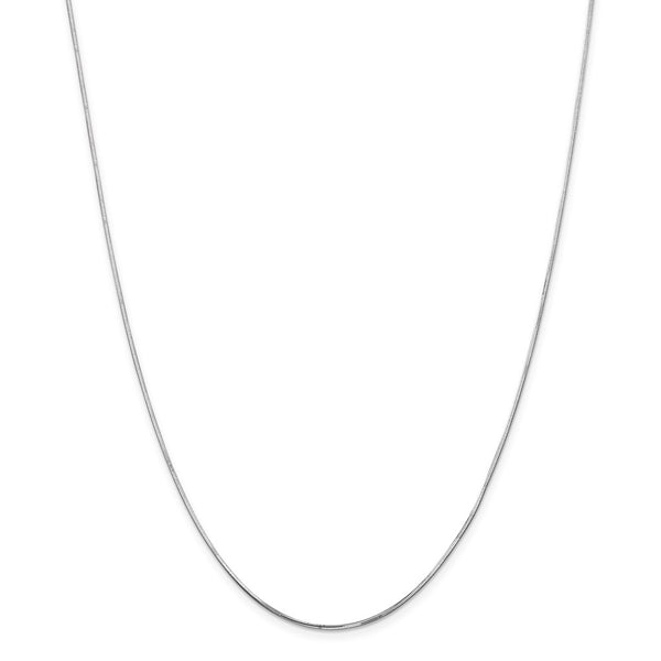 14k WG 1.2mm Octagonal Snake Chain-WBC-WOS120-20