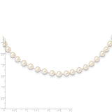 14k 5-6mm White Near Round Freshwater Cultured Pearl Necklace-WBC-WPN050-24