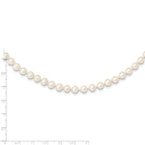 14k 6-7mm White Near Round Freshwater Cultured Pearl Necklace-WBC-WPN060-24