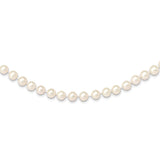 14k 8-9mm White Near Round Freshwater Cultured Pearl Necklace-WBC-WPN080-28