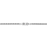 14k White Gold 2.00mm D/C Quadruple Rope Chain-WBC-WQT016-16