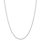 14k White Gold 2.00mm D/C Quadruple Rope Chain-WBC-WQT016-18