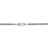 14k White Gold 2.75mm D/C Quadruple Rope Chain-WBC-WQT021-22