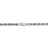 14k White Gold 4mm D/C Quadruple Rope Chain-WBC-WQT030-30