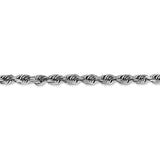 14k White Gold 4.5mm D/C Quadruple Rope Chain-WBC-WQT035-30