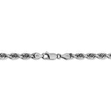 14k White Gold 4.5mm D/C Quadruple Rope Chain-WBC-WQT035-24