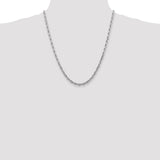 14k White Gold 4.5mm D/C Quadruple Rope Chain-WBC-WQT035-22