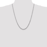 14k White Gold 4.5mm D/C Quadruple Rope Chain-WBC-WQT035-24