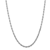 14k White Gold 4.5mm D/C Quadruple Rope Chain-WBC-WQT035-22