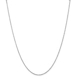 14K White Gold .70mm Ropa Chain-WBC-WRPA015-22