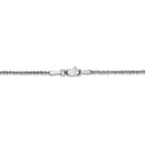 14K White Gold 1.7mm Ropa Chain Anklet-WBC-WRPA028-10