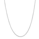 14k WG .6mm Round Snake Chain-WBC-WSNA050-20