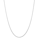 14k WG .8mm Round Snake Chain-WBC-WSNA060-24