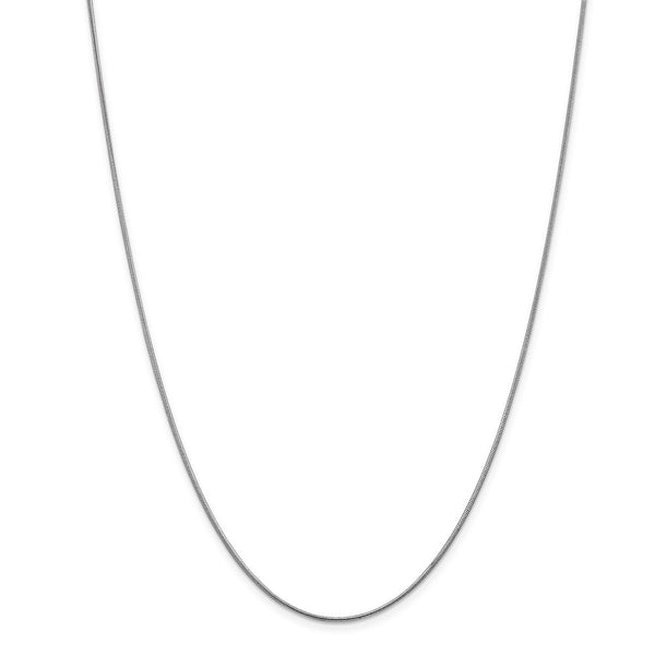 14k WG 1.1mm Round Snake Chain-WBC-WSNA100-24