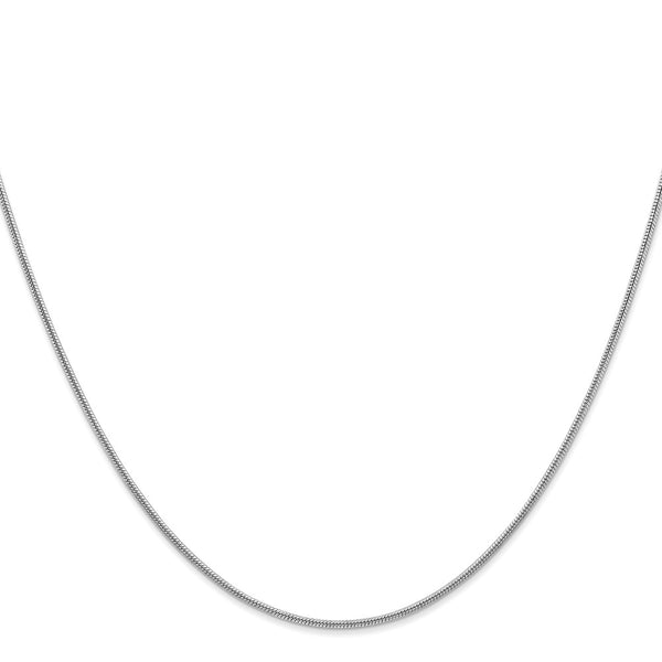 14k WG 1.4mm Round Snake Chain-WBC-WSNA120-18