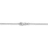 14k WG .95mm Twisted Box Chain-WBC-WTSB060-18