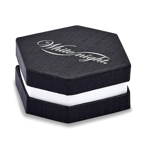 Sterling Silver Rhod Plated Black Diamond Hoop Earrings-WBC-QE10927