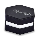 Sterling Silver Rhod Plated Black Diamond Hoop Earrings-WBC-QE10926