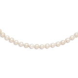 14k 4-5mm White Near Round Freshwater Cultured Pearl Necklace-WBC-XF451-14