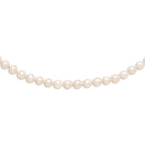 14k 5-6mm White Near Round Freshwater Cultured Pearl Necklace-WBC-XF452-14