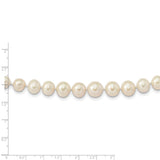 14k 7-11mm White Freshwater Cultured Pearl Graduated Necklace-WBC-XF533-18