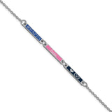 10KW Brushed Epoxied 3 Station Bracelet-WBC-10XNA1183/3W