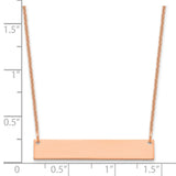 14K Rose Gold Medium Polished Blank Bar Necklace-WBC-XNA1202R