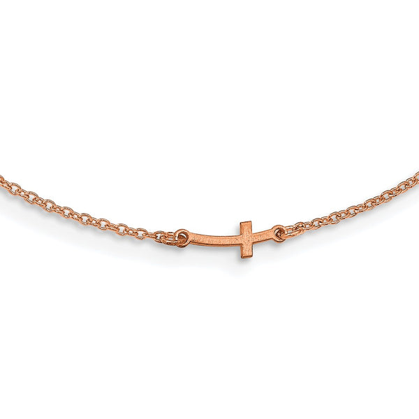 14K Rose Gold 1 Initial/Symbol Necklace-WBC-XNA1286R