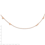 14K Rose Gold 4 Initial/Symbol Necklace-WBC-XNA1289R