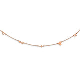 14K Rose Gold 5 initial/Symbol Necklace-WBC-XNA1290R