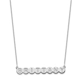 14KW 8 Letter Bubble Necklace-WBC-XNA1318W