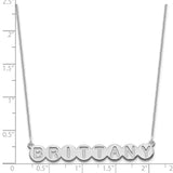 14KW 8 Letter Bubble Necklace-WBC-XNA1318W