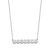 14KW 7 Letter Bubble Necklace-WBC-XNA1319W