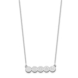 14KW 5 Letter Bubble Necklace-WBC-XNA1321W