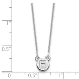 10KY 1 Letter Bubble Necklace-WBC-XNA1325W