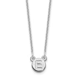 10KY 1 Letter Bubble Necklace-WBC-XNA1325W