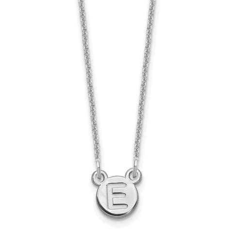 10KY 1 Letter Bubble Necklace-WBC-XNA1325W