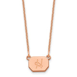 14K Rose Gold Initial Octagon Necklace-WBC-XNA1349R