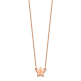 14K Rose Gold Initial Star Necklace-WBC-XNA1350R