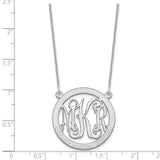 14KW Small Family Monogram Necklace-WBC-XNA569W