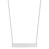 14K White Gold Large Polished Blank Bar Necklace-WBC-XNA639W